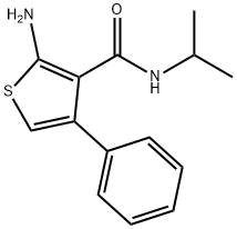 2-amino-4-phenyl-N-propan-2-ylthiophene-3-carboxamide Struktur