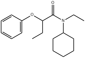 N-cyclohexyl-N-ethyl-2-phenoxybutanamide Struktur