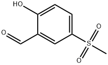 2-Hydroxy-5-(methylsulfonyl)benzaldehyde Structure