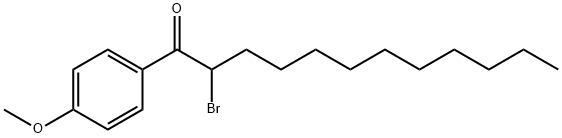 2-BROMO-1-(4-METHOXY-PHENYL)-DODECAN-1-ONE Struktur