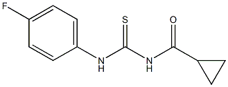 N-{[(4-fluorophenyl)amino]carbonothioyl}cyclopropanecarboxamide Structure