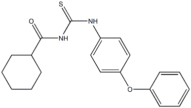 N-{[(4-phenoxyphenyl)amino]carbonothioyl}cyclohexanecarboxamide Structure