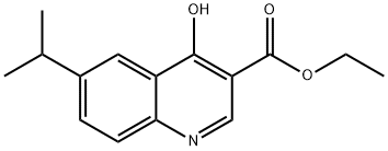 3-Quinolinecarboxylic acid, 4-hydroxy-6-(1-methylethyl)-, ethyl ester Structure