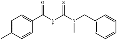 N-{[benzyl(methyl)amino]carbonothioyl}-4-methylbenzamide 结构式