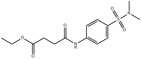 ethyl 4-({4-[(dimethylamino)sulfonyl]phenyl}amino)-4-oxobutanoate Structure