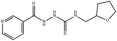 1-(oxolan-2-ylmethyl)-3-(pyridine-3-carbonylamino)thiourea Struktur