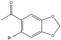 Ethanone,1-(6-bromo-1,3-benzodioxol-5-yl)- Structure