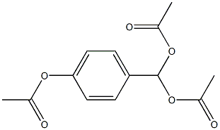 Methanediol,1-[4-(acetyloxy)phenyl]-, 1,1-diacetate 化学構造式