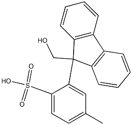 4-メチルベンゼンスルホン酸(9H-フルオレン-9-イル)メチル 化学構造式