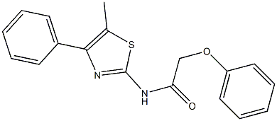 N-(5-methyl-4-phenylthiazol-2-yl)-2-phenoxyacetamide Struktur