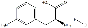 DL-3-(m-aminophenyl)- Alanine, monohydrochloride Structure