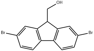 2,7-溴-9-羟甲基-芴酮, 74316-23-7, 结构式