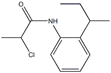 N-(2-butan-2-ylphenyl)-2-chloropropanamide 结构式
