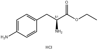 L-4-氨基苯丙氨酸乙酯盐酸盐 结构式