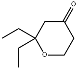 2,2-Diethyl-tetrahydro-pyran-4-one Structure