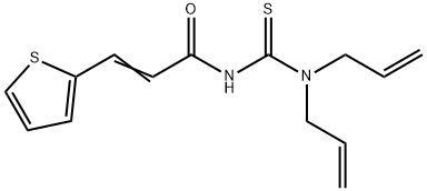 N-[(diallylamino)carbonothioyl]-3-(2-thienyl)acrylamide Struktur