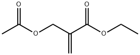 2-Propenoic acid, 2-[(acetyloxy)methyl]-, ethyl ester Struktur