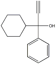 1-cyclohexyl-1-phenyl-prop-2-yn-1-ol Structure