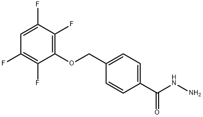 4-[(2,3,5,6-Tetrafluorophenoxy)methyl]benzohydrazide,834913-90-5,结构式