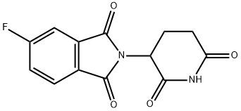 2-(2,6-二氧代 - 哌啶-3-基)-5-氟 - 异吲哚-1,3-二酮, 835616-61-0, 结构式