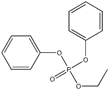 Phosphoric acid, ethyl diphenyl ester Structure