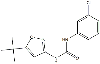 1-(5-(叔丁基)异噁唑-3-基)-3-(3-氯苯基)脲, 852670-31-6, 结构式