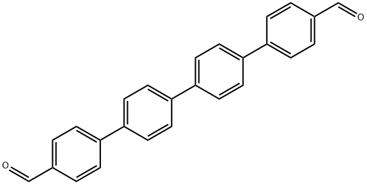 [1,1':4',1'':4'',1'''-quaterphenyl]-4,4'''-dicarbaldehyde Struktur