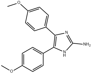 4,5-bis-(4-methoxy-phenyl)-1H-imidazol-2-ylamine,86197-65-1,结构式