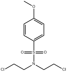Benzenesulfonamide,N,N-bis(2-chloroethyl)-4-methoxy- Structure