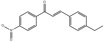 (2E)-3-(4-ethylphenyl)-1-(4-nitrophenyl)prop-2-en-1-one Struktur