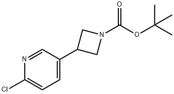 TERT-BUTYL 3-(6-CHLOROPYRIDIN-3-YL)AZETIDINE-1-CARBOXYLATE Struktur