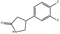 4-(3,4-difluorophenyl)pyrrolidin-2-one Struktur