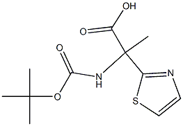 BOC-DL-2-噻唑基丙氨酸, 879502-02-0, 结构式
