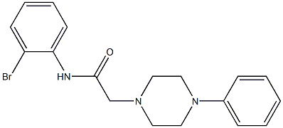 N-(2-bromophenyl)-2-(4-phenylpiperazin-1-yl)acetamide Structure