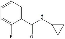 N-cyclopropyl-2-fluorobenzamide 结构式