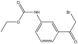 Carbamic acid, [3-(bromoacetyl)phenyl]-, ethyl ester Struktur