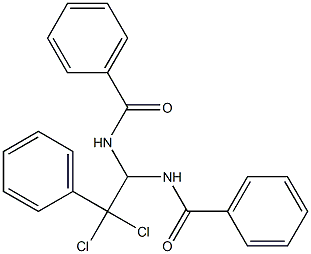Benzamide, N,N'-(2,2-dichloro-2-phenylethylidene)bis- Struktur