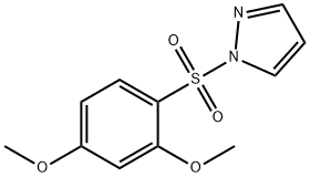 1-(2,4-dimethoxyphenyl)sulfonylpyrazole Struktur