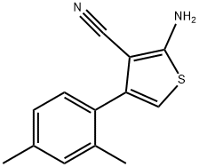 2-Amino-4-(2,4-dimethylphenyl)-3-thiophenecarbonitrile Struktur