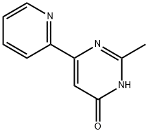 2-methyl-6-(pyridin-2-yl)pyrimidin-4-ol 结构式