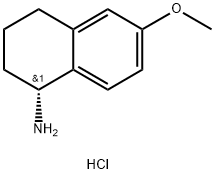 (1R)-6-METHOXY-1,2,3,4-TETRAHYDRONAPHTHALEN-1-AMINE HYDROCHLORIDE Structure