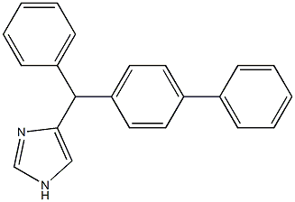 1H-Imidazole, 4-([1,1'-biphenyl]-4-ylphenylmethyl)-,91679-37-7,结构式