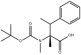 N-BOC-D-2,4,6-三甲基苯丙氨酸 结构式