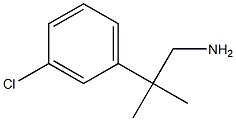 2-(3-chlorophenyl)-2-methylpropan-1-amine Structure