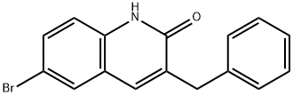 2(1H)-Quinolinone, 6-bromo-3-(phenylmethyl)- Structure