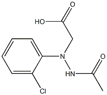 N-acetylamino-S-2-Chlorophenylglycine Struktur