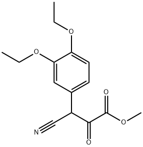 methyl 3-cyano-3-(3,4-diethoxyphenyl)-2-oxopropanoate Structure