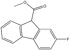 9H-Fluorene-9-carboxylic acid, 2-fluoro-, methyl ester Struktur