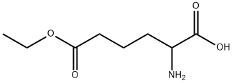 RS-2-Aminoadipic acid 6-ethyl ester 化学構造式