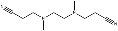 3-[2-(2-cyanoethyl-methyl-amino)ethyl-methyl-amino]propanenitrile 化学構造式